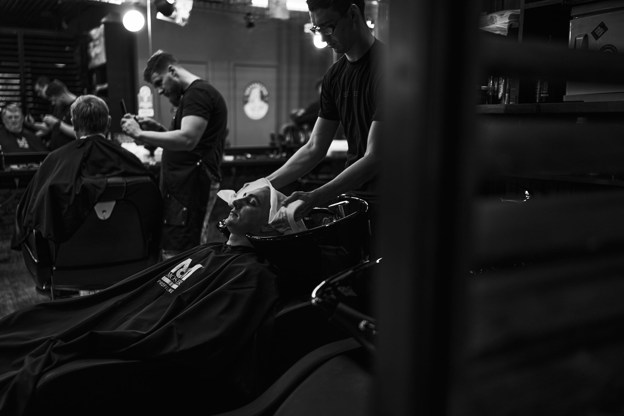 Men at Barbershop