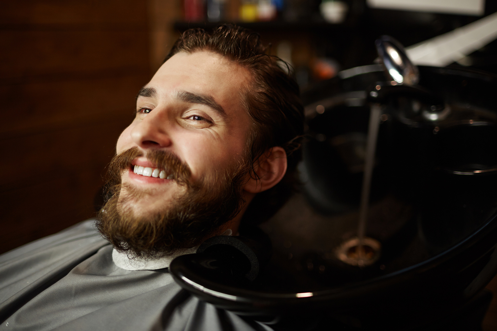 Man in barbershop